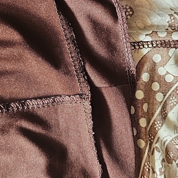 Cal Fashion womens boho long maxi skirt  sz medium color brown tan casual  midi - Picture 13 of 14